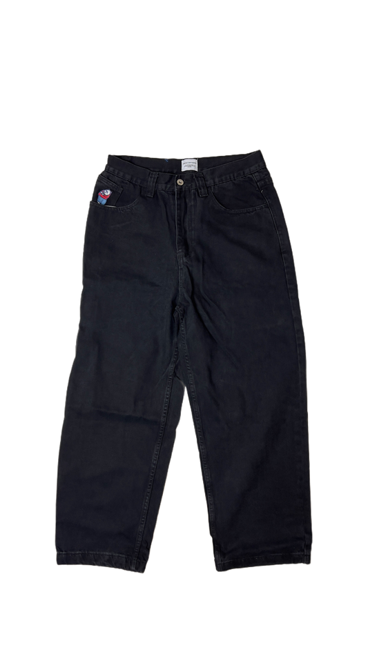 Big Boy Wide Leg Denim- Black - M