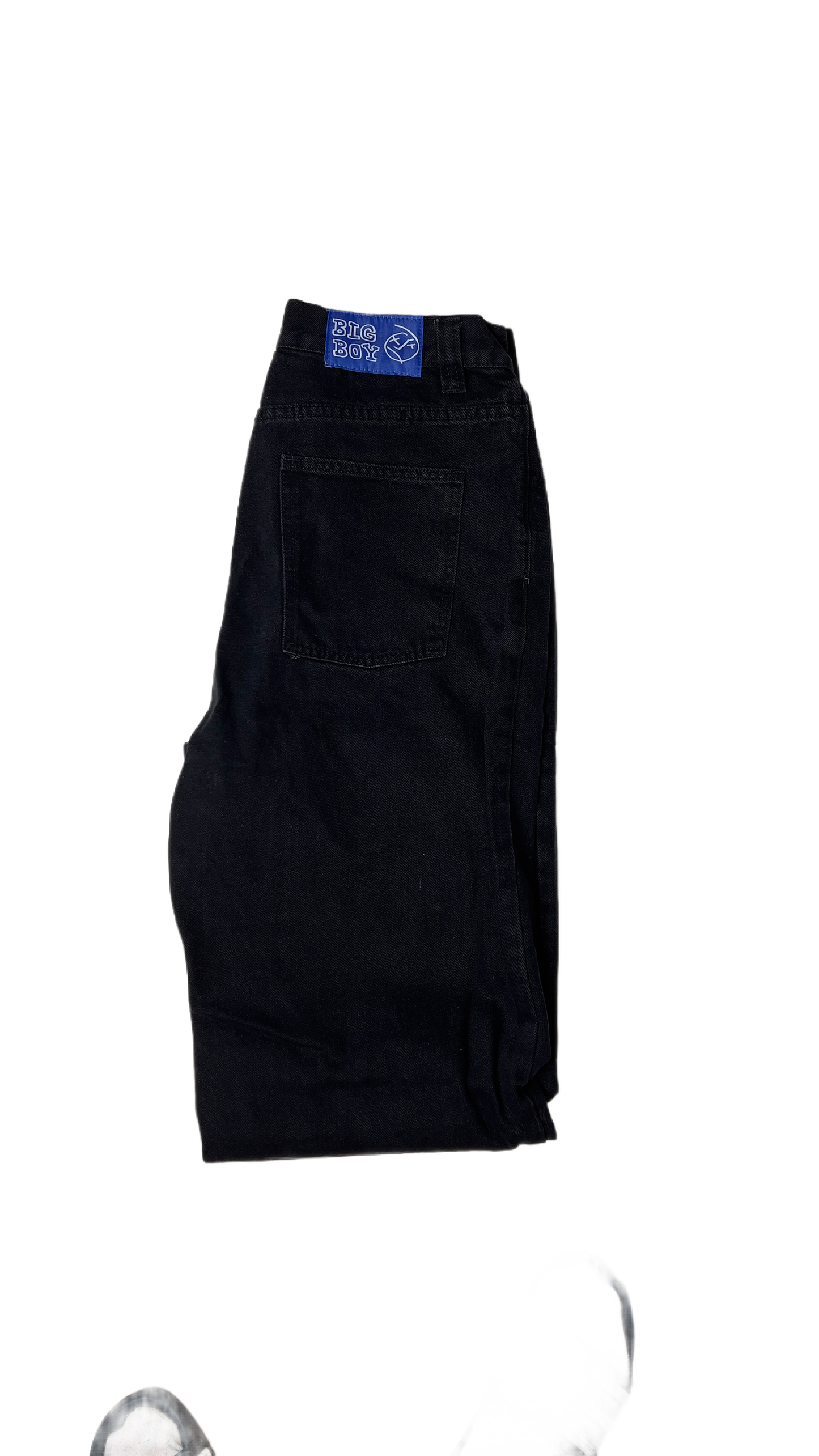 Big Boy Wide Leg Denim- Black - M