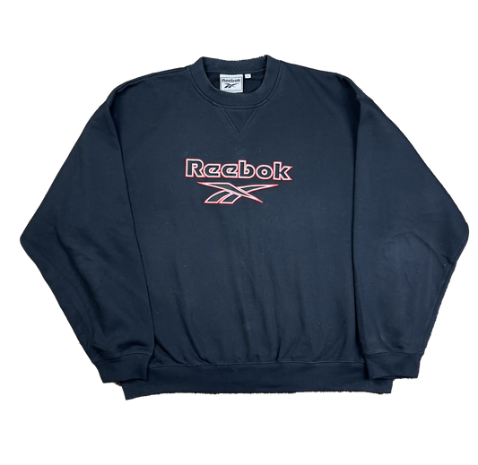 Vintage Reebook Sweater  - Schwarz- XL