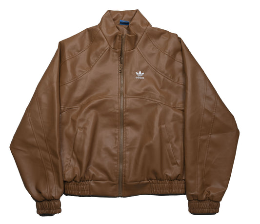 Retro Adidas faux leather jacket